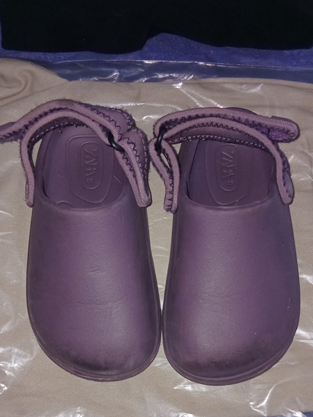 ZARA Kids Purple Water Clogs with Heel Strap